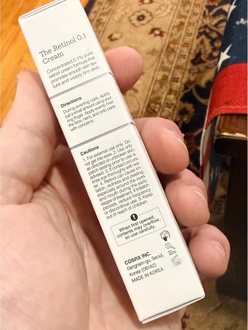COSRX The Retinol 0.1 Cream with Super Vitamin E + Panthenol 20ml